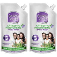 Deals, Discounts & Offers on  - [Pre-Book] Boroplus Antiseptic + Moisturising Hand Wash - Neem, Green Tea & Aloe Vera (Refill Pouch with Spout) (2 x 750 ml)