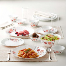 Deals, Discounts & Offers on  - [Pre-Book] Larah by Borosil Pack of 13 Opalware Dinner Set(Microwave Safe)
