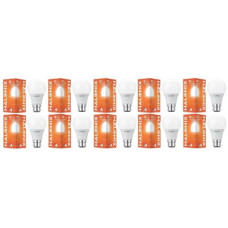 Deals, Discounts & Offers on  - [Pre-Book] Halonix 10 W Round B22 LED Bulb(White, Pack of 10)