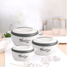 Deals, Discounts & Offers on  - [Pre Book] cello Sapphire Pack of 3 Thermoware Casserole Set(500 ml, 1000 ml, 1500 ml)