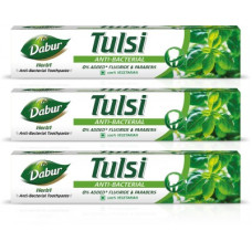 Deals, Discounts & Offers on  - Dabur Herb'l Tulsi - Anti Bacterial Toothpaste Toothpaste(200 g, Pack of 3)