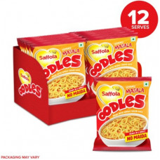 Deals, Discounts & Offers on Food and Health - Saffola Oodles Yummy Masala Instant Noodles Vegetarian(12 x 46 g)