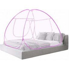 Deals, Discounts & Offers on  - CASA FURNISHING Polyester Adults MN K PINK,white Mosquito Net(Pink, White)