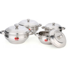 Deals, Discounts & Offers on Cookware - [Pre Book] BMS Lifestyle Pack of 4 Cook and Serve Casserole Set(500 ml, 750 ml, 1000 ml, 1500 ml)