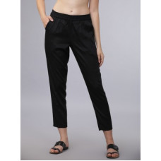 Deals, Discounts & Offers on  - Tokyo TalkiesSkinny Fit Women Black Viscose Trousers
