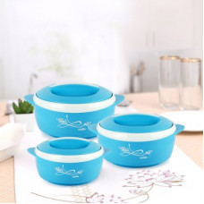 Deals, Discounts & Offers on  - cello Sapphire Pack of 3 Thermoware Casserole Set(500 ml, 1000 ml, 1500 ml)
