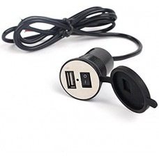 Deals, Discounts & Offers on Mobile Accessories - AOW Attractive Offer World Motorcycle Bike Mobile Phone USB Charger Power Adapter 12v (Waterproof)