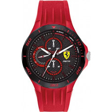 Deals, Discounts & Offers on Men - Scuderia Ferrari Pista Analog Black Dial Men's Watch-0830723
