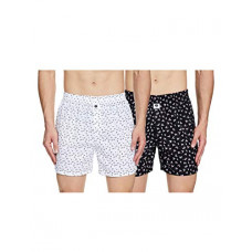 Deals, Discounts & Offers on Men - Amazon Brand - Symbol Men's Cotton Boxer Shorts (Color & Print May Vary) (Pack of 2)