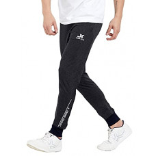 Deals, Discounts & Offers on Men - [Size L] Jump Cuts Stripes Men Grey Track Pant