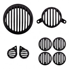 Deals, Discounts & Offers on  - Autofy Plastic Grill For Royal Enfield Bullet Classic (Black, Set of 8) (GRILL137)