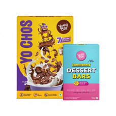 Deals, Discounts & Offers on  - Yogabar Yo Chos Breakfast Cereals No Maida Choco 345g | Yogabar Dessert Bar (200gm)