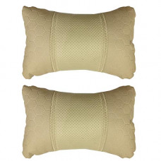 Deals, Discounts & Offers on  - Kandid Beige Shoolin Car Seat Neck Cushion Pillow For Mahindra Marazzo (Set of 2)