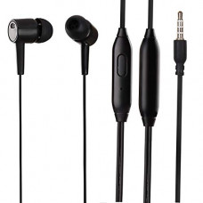 Deals, Discounts & Offers on Headphones - iAir Wired Earphone with in-Built Mic | Wired Earbuds with Microphone, Lightweight Headphones with Volume Control 3.5mm Jack (H7_Black)
