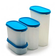 Deals, Discounts & Offers on  - Mahaware Premium Modular Plastic Kitchen Storage Container Combo, Set of 12, Aqua Blue