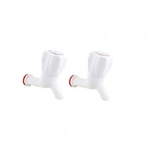 Deals, Discounts & Offers on Home Improvement - MASHKI ABS Plastic Wall Mounted Bib Cock Faucet Water Tap