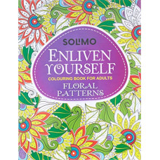 Deals, Discounts & Offers on Books & Media - Amazon Brand - Solimo Enliven Yourself Colouring Book For Adults - Floral Patterns Paperback