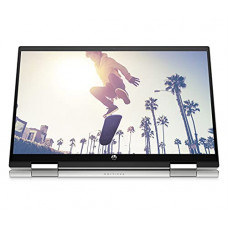 Deals, Discounts & Offers on Laptops - HP Pavilion x360 11th Gen Intel Core i3 14 inches FHD, IPS, Convertible Laptop (8GB RAM/256GB SSD/Audio by B&O/Windows 11 Home MS Office/Natural Silver/1.52 Kg) -14-dy0190TU