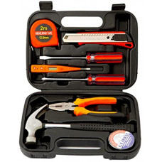 Deals, Discounts & Offers on Hand Tools - Novo 9pcs Basic Tool Kit, Home Tool Kit For Women Men Students,Tool Box with Tools Included,Small Tool Kit For DIY,Household Repair,College Dorm Essentials