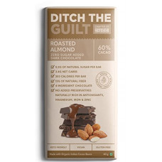 Deals, Discounts & Offers on  - Ditch the Guilt - Roasted Almond (60G) - Vegan Dark Chocolate