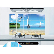 Deals, Discounts & Offers on Home Improvement - Jaamso Royals Removable Kitchen Oil Proof Decal Sticker (45 cm *75 cm)