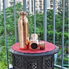 Deals, Discounts & Offers on  - Angelic Copper - Plain Copper Bottles - Set of 2