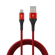 Deals, Discounts & Offers on  - boAt Micro USB 550 Stress Resistant, Tangle-Free, Sturdy Cable with 3A Fast Charging & 480mbps Data Transmission, 10000+ Bends Lifespan and Extended 1.5m Length(Martian Red)