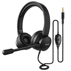 Deals, Discounts & Offers on  - Amazon Brand  Eono Office Headphones with Microphone Laptop PC Computer Headsets with Mic,