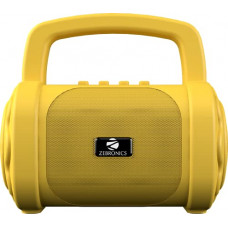 Deals, Discounts & Offers on Electronics - Zebronics Zeb-County 3 Portable Wireless Speaker Supporting Bluetooth v5.0, FM Radio, Call Function, Built-in Rechargeable Battery, USB/Micro SD Card Slot, 3.5mm AUX Input, TWS (Yellow)