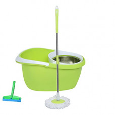 Deals, Discounts & Offers on Home Improvement - Frestol Steel Mop +1 Refill+Rod + Wiper - Lemon