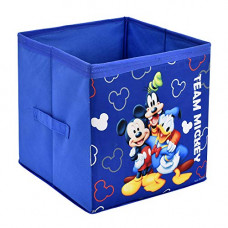 Deals, Discounts & Offers on  - Fun Homes Disney Team Mickey Print Non Woven Fabric Foldable Extra Large Size Storage Cube Box with Handle