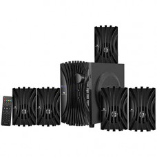 Deals, Discounts & Offers on Electronics - Zebronics Zeb-Twist 5.1 Multimedia Speaker with Bluetooth Supporting,USB,AUX,Built-in FM and Remote Control(Black)