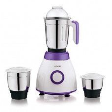 Deals, Discounts & Offers on  - Croma 500W Mixer Grinder with 3 Stainless Steel Leak-proof Jars, 3 speed & Pulse function, 2 years warranty (CRAK4184, White & Purple)