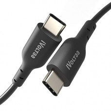 Deals, Discounts & Offers on  - iVoltaa Type C to Type C Cable 2.0 Type C PD Fast Charging Cord Compatible with Galaxy Note 10 9 S10 S9 Plus, MacBook Air, iPad Pro 2018, Pixel 4 3 2 XL and other Type C devices - 1.5M / 5 Ft Long