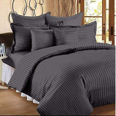 Deals and Offers on  - M.K Enterprises Glace Cotton Satin Stripes Plain Bedsheet Deals, Discounts & Offers on  - M.K Enterprises Glace Cotton Satin Stripes Plain Bedsheet
