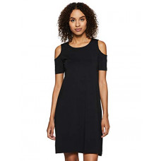 Deals, Discounts & Offers on Women - [Size M] Amazon Brand - Symbol Women's Cotton A-Line Knee-Length Dress