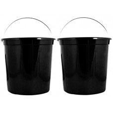 Deals, Discounts & Offers on  - Kuber Industries Plastic 2 Pieces Removable Inner Dustbin Bucket, Paint, Recycle Bin Basket and Small Bucket,10 Liters (Black) -CTKTC038723