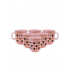 Deals and Offers on  - InddusHome Tea Cups/Coffee Mugs Set of 6 Made of 100% BPA-Free Food Grade (Pink-275ml) Deals, Discounts & Offers on  - InddusHome Tea Cups/Coffee Mugs Set of 6 Made of 100% BPA-Free Food Grade (Pink-275ml)