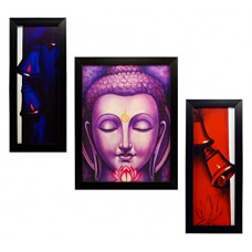 Deals and Offers on  - INDIANARA 3 PC Set of Gautam Buddha Paintings (1087) Without Glass 5.2 X 12.5, 9.5 X 12.5, 5.2 X 12.5 INCH Deals, Discounts & Offers on  - INDIANARA 3 PC Set of Gautam Buddha Paintings (1087) Without Glass 5.2 X 12.5, 9.5 X 12.5, 5.2 X 12.5 INCH