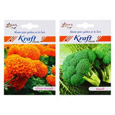 Deals and Offers on Outdoor Living  - Kraft Seeds 2 in 1 African Marigold Orange and Broccoli Seed Packet Deals, Discounts & Offers on Outdoor Living  - Kraft Seeds 2 in 1 African Marigold Orange and Broccoli Seed Packet