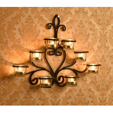 Deals, Discounts & Offers on  - Hosley 8 Cup Wall Sconce Tealight Candle Holder with Free Tea Lights