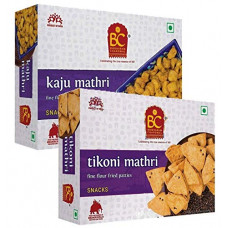 Deals, Discounts & Offers on  - Bhikharam Chandmal Kaju Mathri 425g & Tikhoni Mathri 425gm (425gm Pack of 2)
