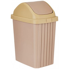 Deals, Discounts & Offers on  - Nayasa Rectangular Swing Dustbin No. 115 - 12 Ltrs - Brown