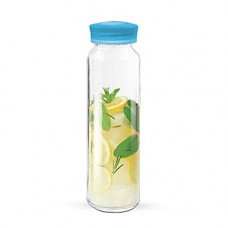 Deals, Discounts & Offers on  - Treo by Milton Bobbin Borosilicate Glass Bottle, 250 ml, Light Blue