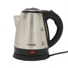 Deals, Discounts & Offers on  - Croma 1.2L Electric Kettle, Stainless Steel Body, Detachable Base (CRAK3057, Silver & Black)