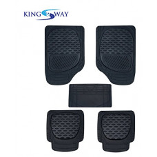 Deals, Discounts & Offers on  - Kingsway PVC Rubber Car Mats of Heavy Quality For Volkswagen Vento (New Model) (Set of 5, Black Color)