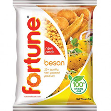 Deals, Discounts & Offers on  - [Amazon Fresh] Fortune Chana Besan, Made from 100% Chana Dal 100% Taste, 1kg