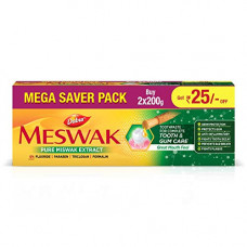 Deals, Discounts & Offers on Health & Personal Care - Dabur Meswak: India's No-1 Fluoride Free Toothpaste 400 gram(200gm*2)