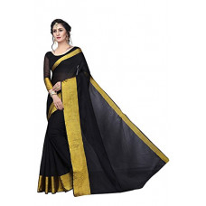 Deals, Discounts & Offers on Women - Gauri Laxmi Enterprise Women's Art Silk Saree With Blouse Piece (GLE TS-2_Black)