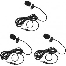 Deals, Discounts & Offers on  - HUACAM YYPJ-01-1 3.5mm Hands Free Computer Clip on Mini Lapel Microphone (3 X Lapel Microphone)